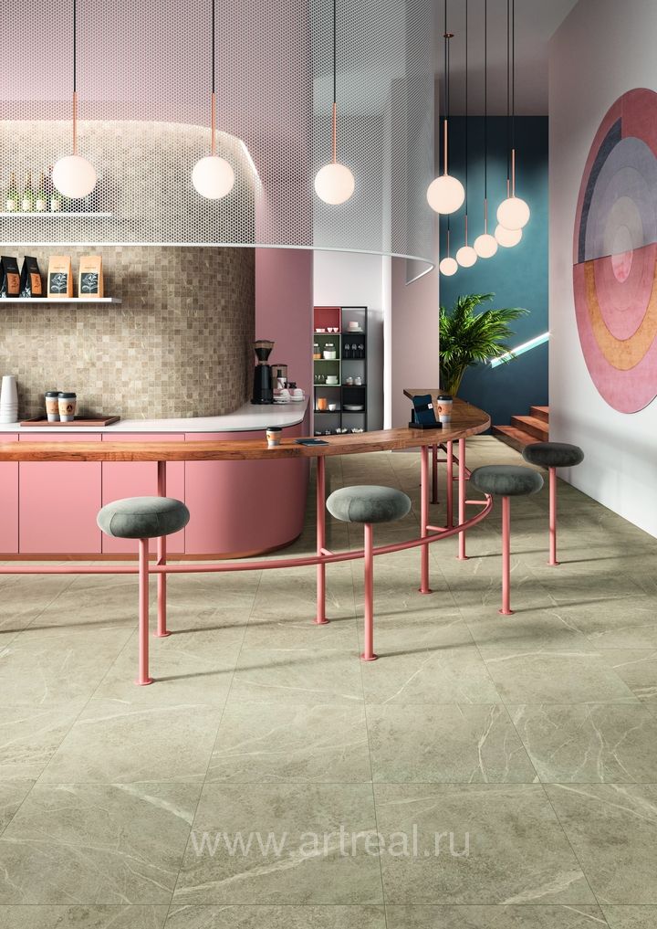 Керамогранит Cercom Soap Stone в интерьере