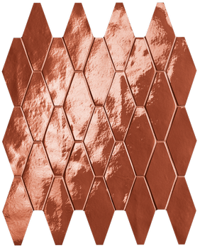 Мозаика Rosso Cuore Rombi Mosaico 31*35.5*8.5