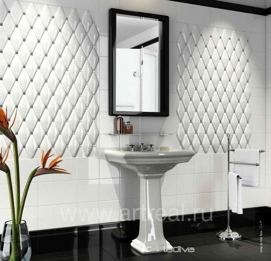 Ккерамическая плитка La Diva Veronica белая