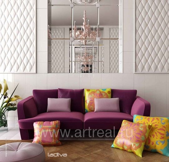 Ккерамическая плитка La Diva Veronica в гостиной