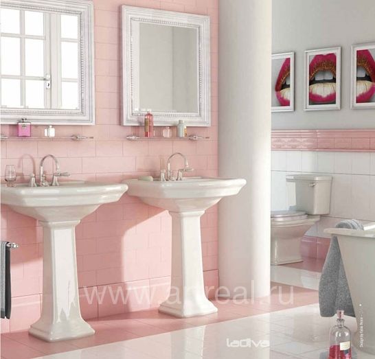 Керамическая плитка La Diva Violante розовая