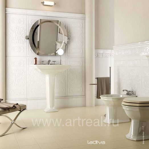 Керамическая плитка La Diva Giorgia кремовая