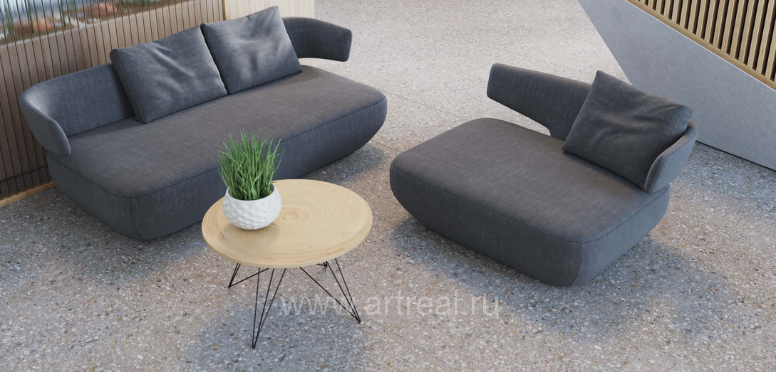 Керамогранит Estima Профи Агломерат в интерьере