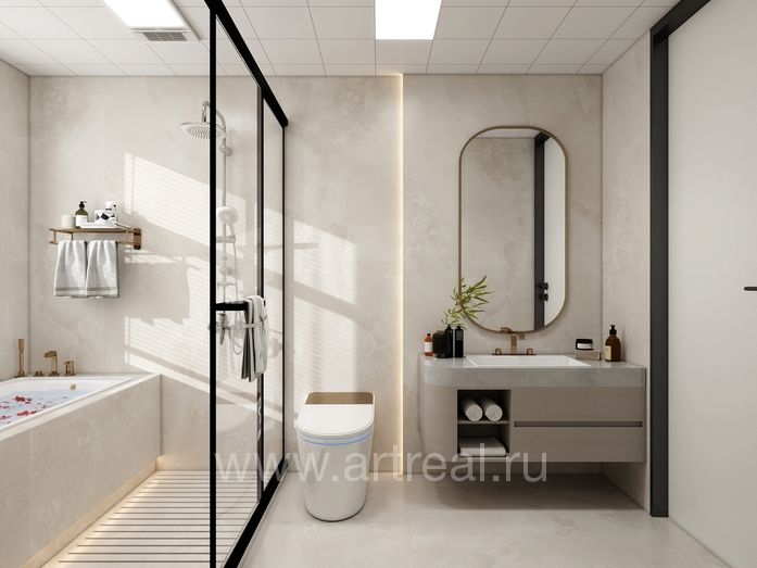 Керамогранит NT Ceramic Riverstone в интерьере