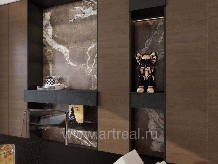 Керамогранит NT Ceramic Riverstone в интерьере