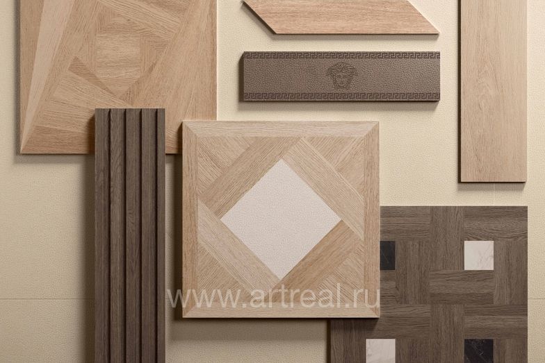 Versace Leatherwood Керамогранит Versace Leatherwood в интерьере