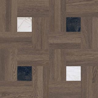 Versace Leatherwood керамогранит Chesterfield Ebony 60*60*8.5