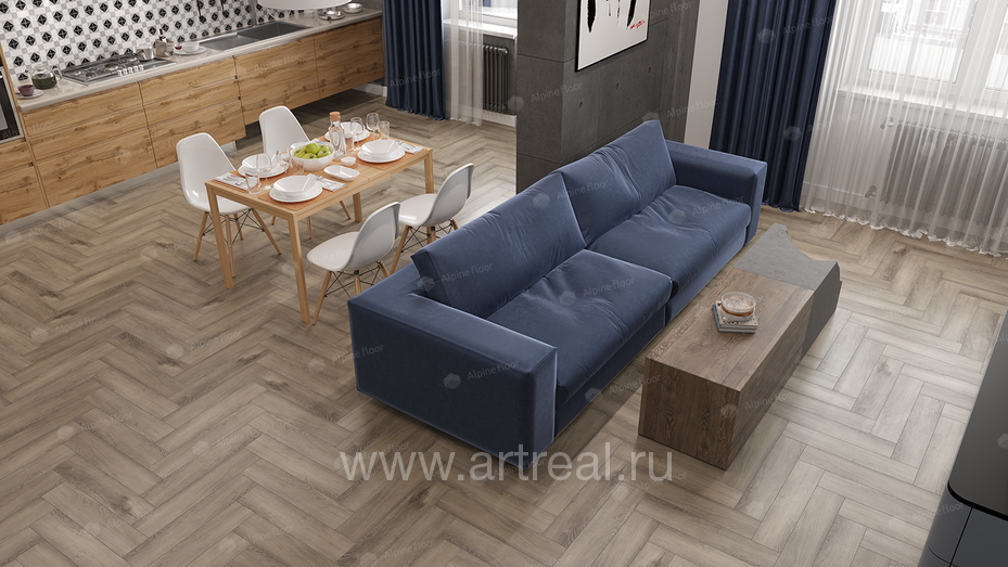 Alpine Floor Light Parquet Напольные покрытия Alpine Floor Light Parquet в интерьере