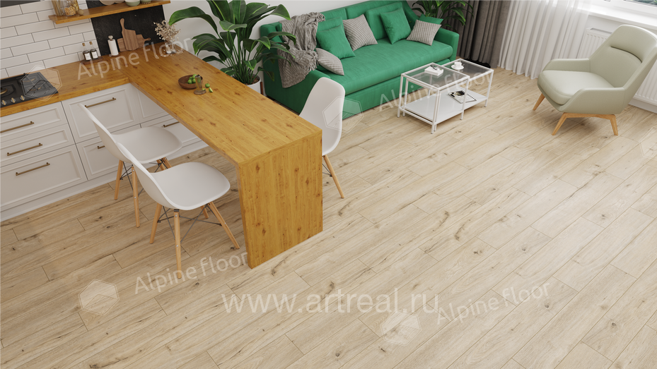 Alpine Floor Аура (Aura) Напольные покрытия Alpine Floor Аура (Aura) в интерьере