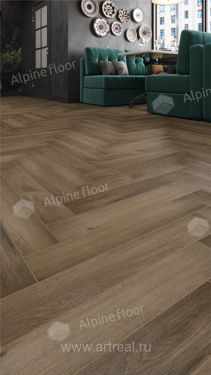 Alpine Floor Елка Эксперт 8 (Herringbone 8 Pro) Напольные покрытия Alpine Floor Елка Эксперт 8 (Herringbone 8 Pro) в интерьере