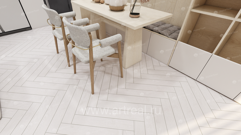 Alpine Floor Елка 12 (Herringbone 12) Напольные покрытия Alpine Floor Елка 12 (Herringbone 12) в интерьере