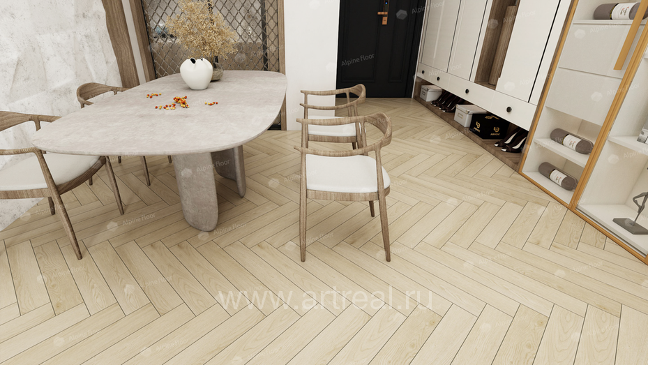 Alpine Floor Елка 12 (Herringbone 12) Напольные покрытия Alpine Floor Елка 12 (Herringbone 12) в интерьере