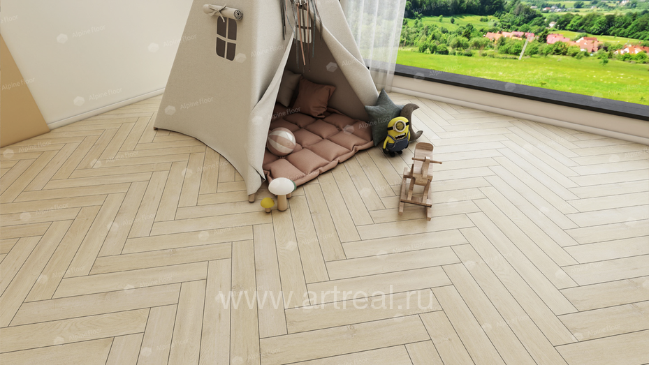 Alpine Floor Елка 12 (Herringbone 12) Напольные покрытия Alpine Floor Елка 12 (Herringbone 12) в интерьере
