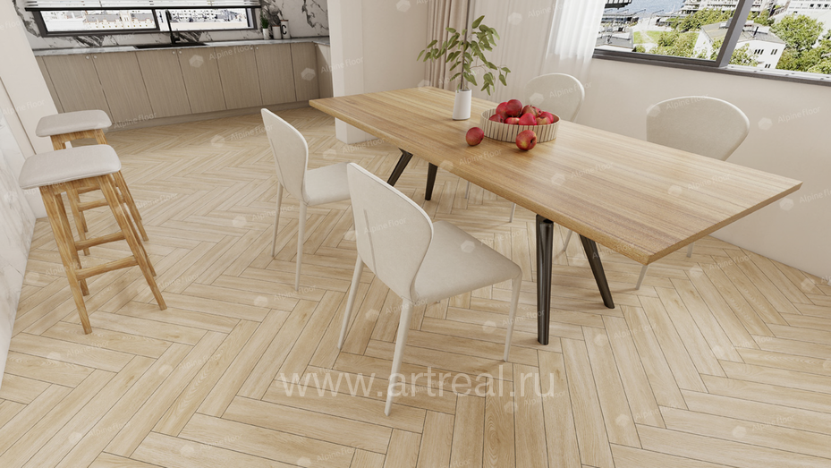 Alpine Floor Елка 12 (Herringbone 12) Напольные покрытия Alpine Floor Елка 12 (Herringbone 12) в интерьере