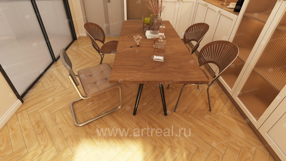 Alpine Floor Елка 12 (Herringbone 12) Напольные покрытия Alpine Floor Елка 12 (Herringbone 12) в интерьере