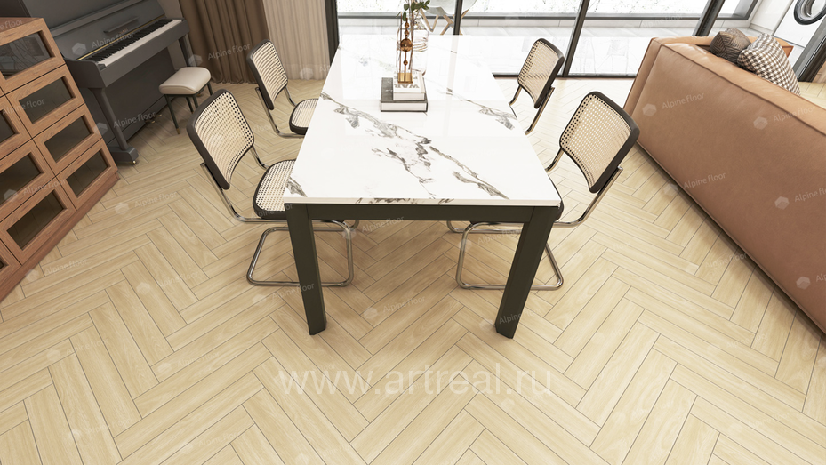 Alpine Floor Елка 10 (Herringbone 10) Напольные покрытия Alpine Floor Елка 10 (Herringbone 10) в интерьере