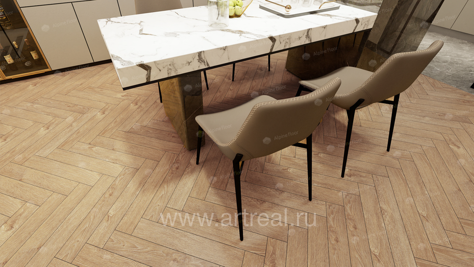 Alpine Floor Елка 10 (Herringbone 10) Напольные покрытия Alpine Floor Елка 10 (Herringbone 10) в интерьере