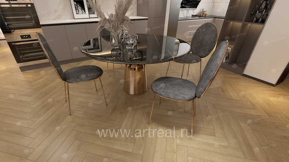 Alpine Floor Елка 10 (Herringbone 10) Напольные покрытия Alpine Floor Елка 10 (Herringbone 10) в интерьере