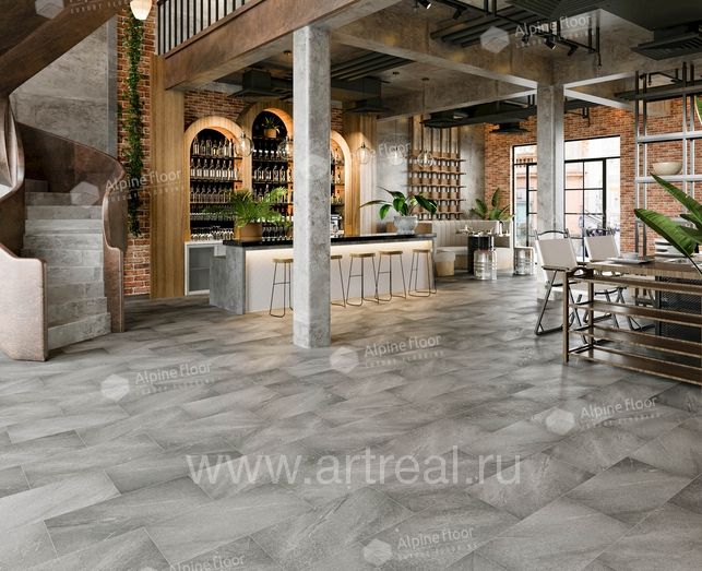 Alpine Floor Stone Mineral Core Напольные покрытия Alpine Floor Stone Mineral Core в интерьере