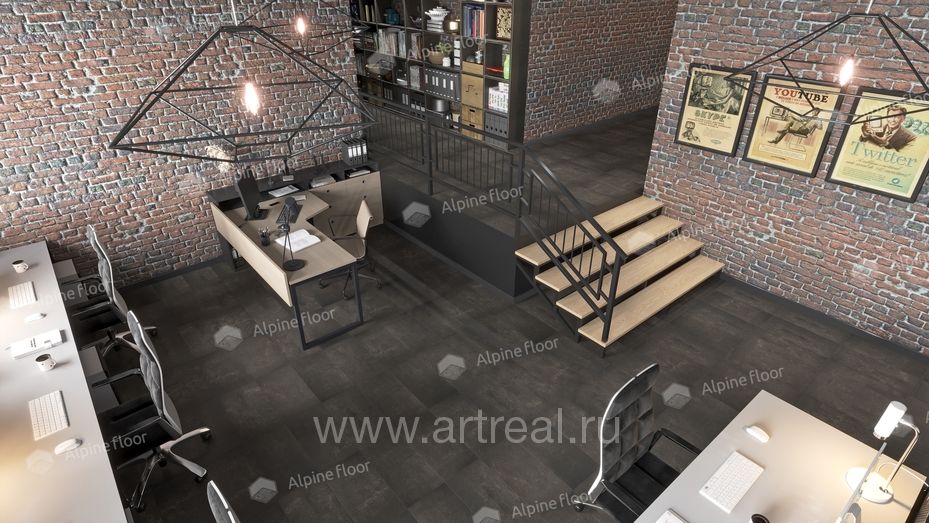 Напольные покрытия Alpine Floor Stone Mineral Core в интерьере