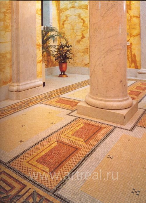 Интерьер коллекции каменной мозаики фабрики Altra mosaic (Китай)