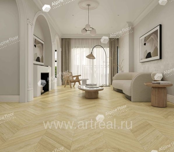 Alpine Floor Chevron Alpine Напольные покрытия Alpine Floor Chevron Alpine в интерьере