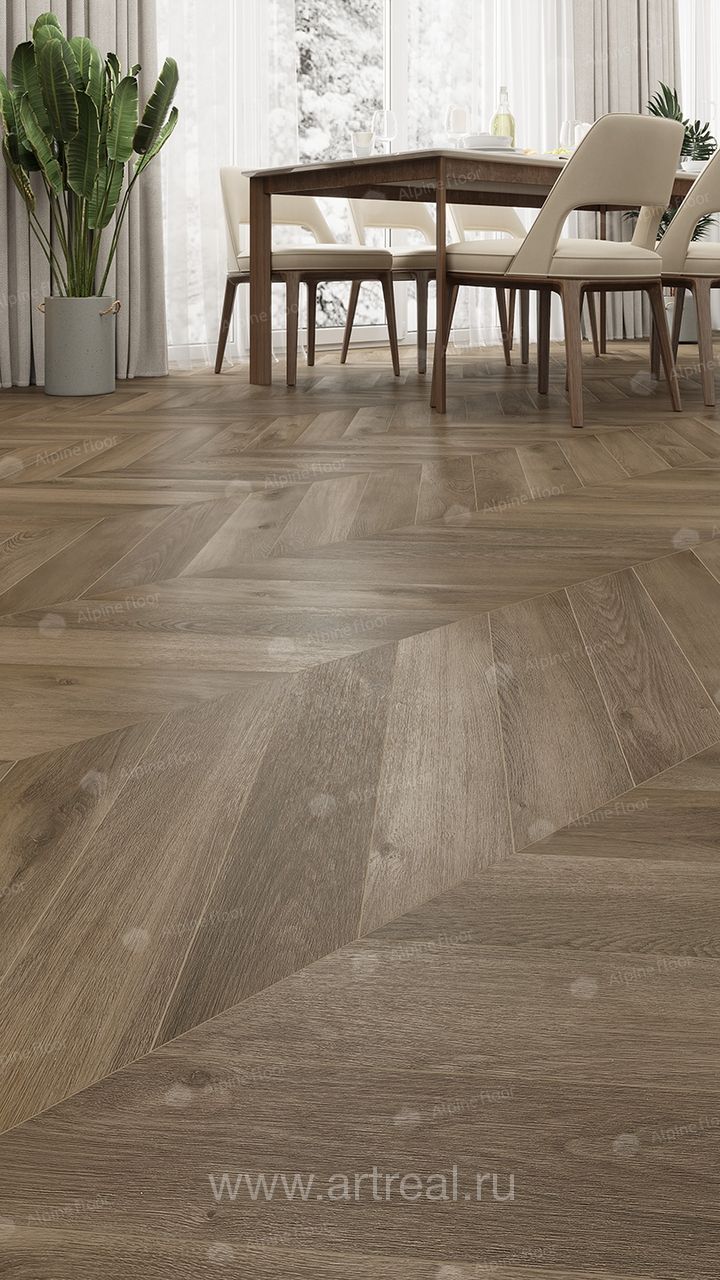 Alpine Floor Chevron Alpine Напольные покрытия Alpine Floor Chevron Alpine в интерьере