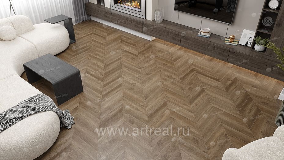 Alpine Floor Chevron Alpine Напольные покрытия Alpine Floor Chevron Alpine в интерьере