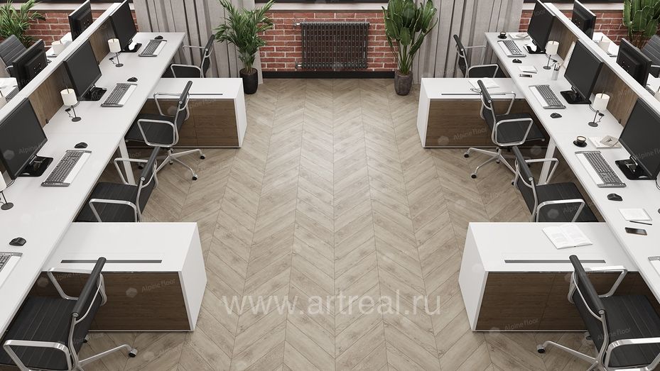 Alpine Floor Chevron Alpine Напольные покрытия Alpine Floor Chevron Alpine в интерьере