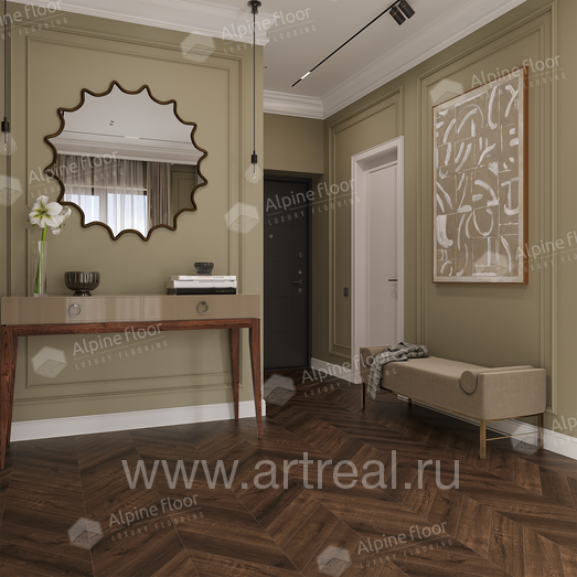 Alpine Floor Chevron Alpine Напольные покрытия Alpine Floor Chevron Alpine в интерьере