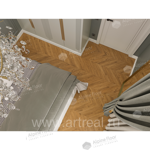 Alpine Floor Chevron Alpine Напольные покрытия Alpine Floor Chevron Alpine в интерьере