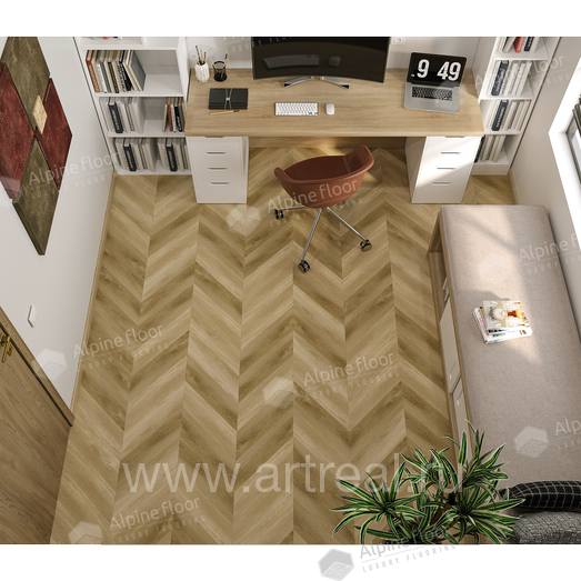 Alpine Floor Chevron Alpine Напольные покрытия Alpine Floor Chevron Alpine в интерьере