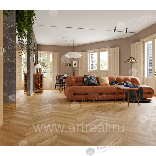 Alpine Floor Chevron Alpine Напольные покрытия Alpine Floor Chevron Alpine в интерьере
