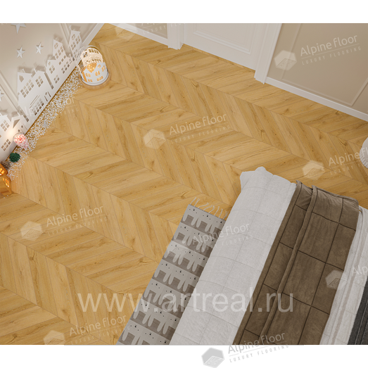 Alpine Floor Chevron Alpine Напольные покрытия Alpine Floor Chevron Alpine в интерьере