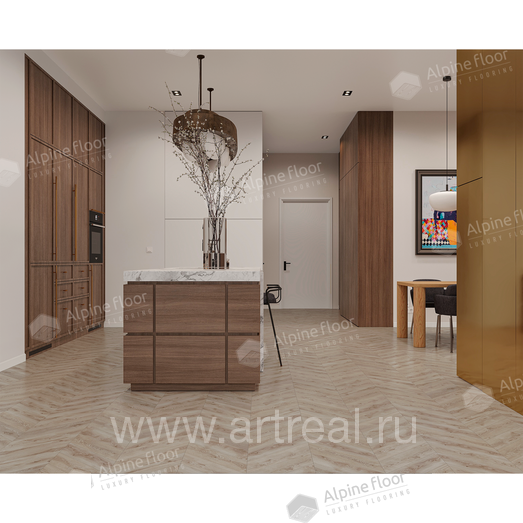 Alpine Floor Chevron Alpine Напольные покрытия Alpine Floor Chevron Alpine в интерьере