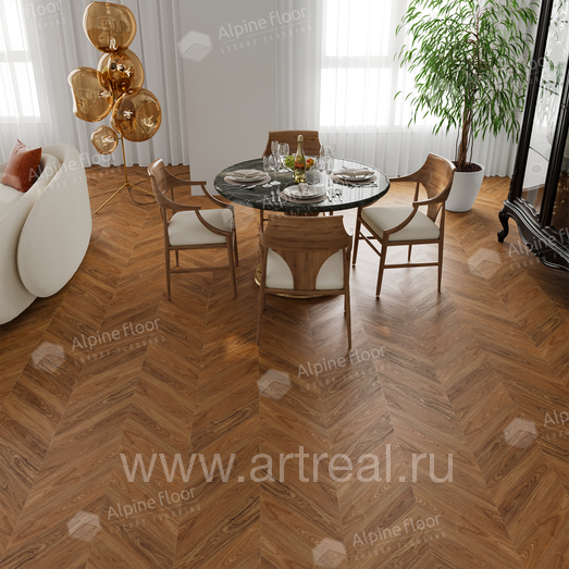 Alpine Floor Chevron Alpine Напольные покрытия Alpine Floor Chevron Alpine в интерьере