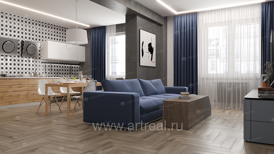 Alpine Floor Parquet Premium Напольные покрытия Alpine Floor Parquet Premium в интерьере