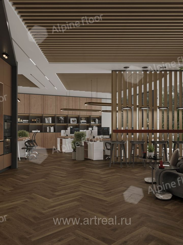 Alpine Floor Titan Parquet Напольные покрытия Alpine Floor Titan Parquet в интерьере