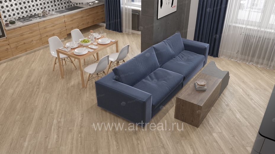 Alpine Floor Секвойя (Sequoia LVT) Напольные покрытия Alpine Floor Секвойя (Sequoia LVT) в интерьере