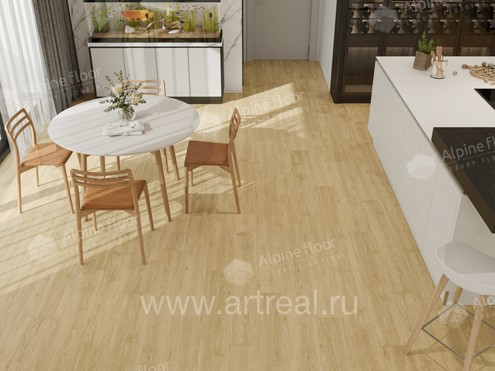 Напольные покрытия Alpine Floor Символ свободы (Liberty Loose Lay) в интерьере