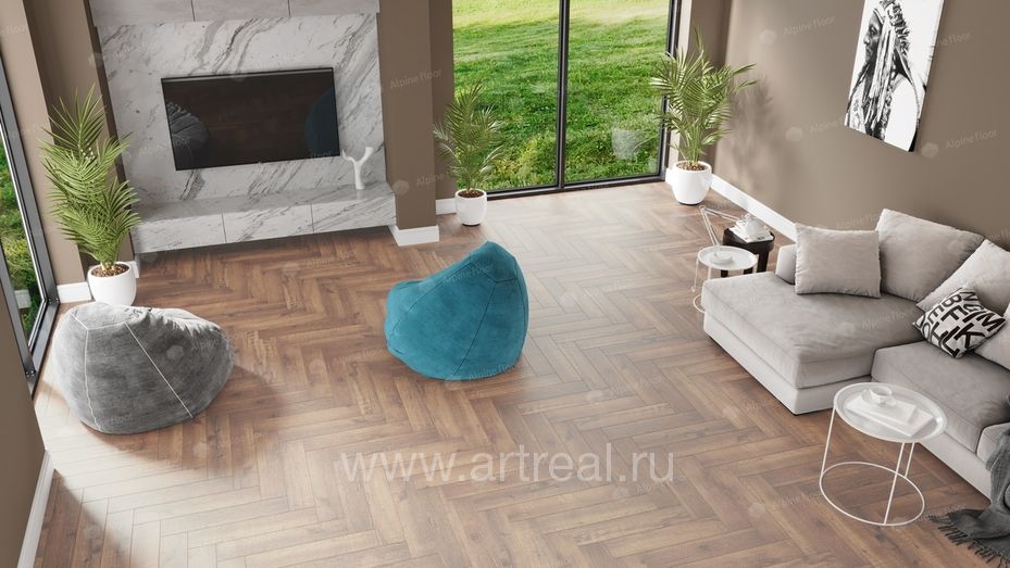 Напольные покрытия Alpine Floor Паркет LVT в интерьере