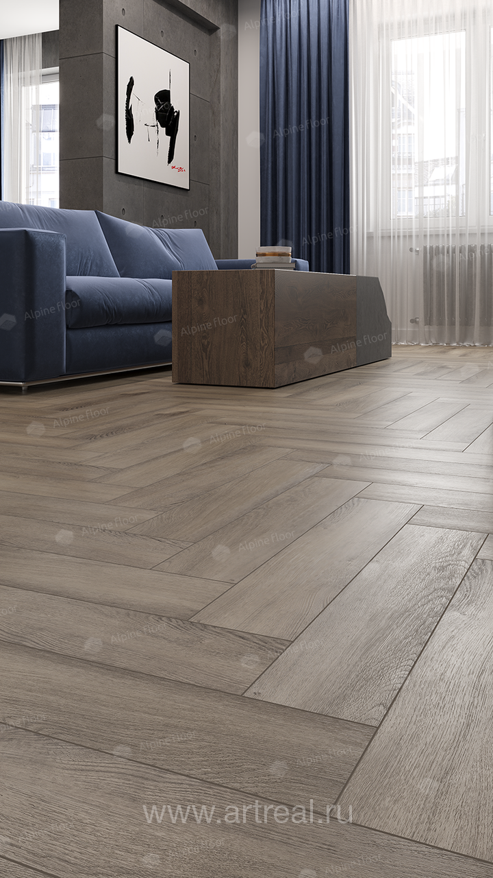 Напольные покрытия Alpine Floor Паркет LVT в интерьере