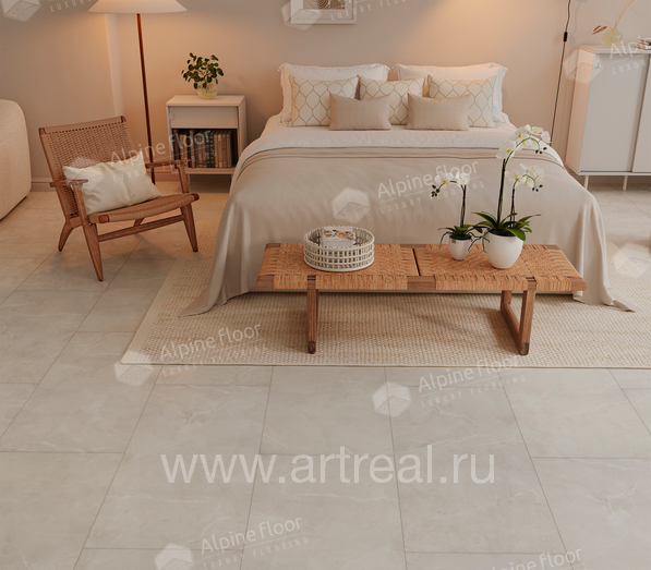 Напольные покрытия Alpine Floor Монолит Премиальный LVT в интерьере