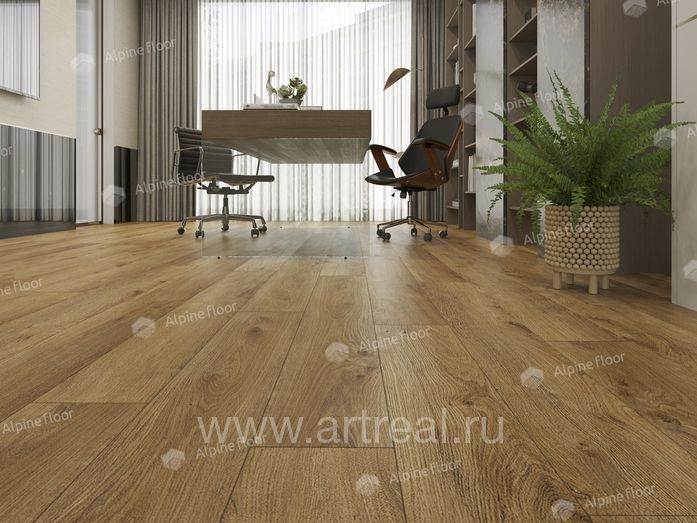 Напольные покрытия Alpine Floor Гармоничные линии (Easy Line) в интерьере