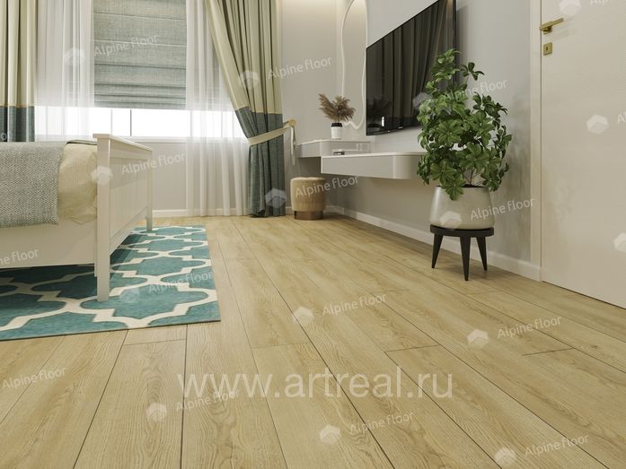 Напольные покрытия Alpine Floor Гармоничные линии (Easy Line) в интерьере