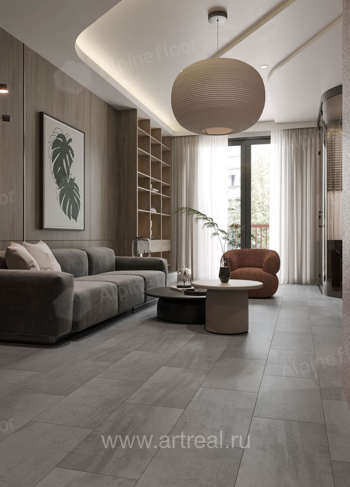 Напольные покрытия Alpine Floor Каменное настроение (Stone Mood в интерьере