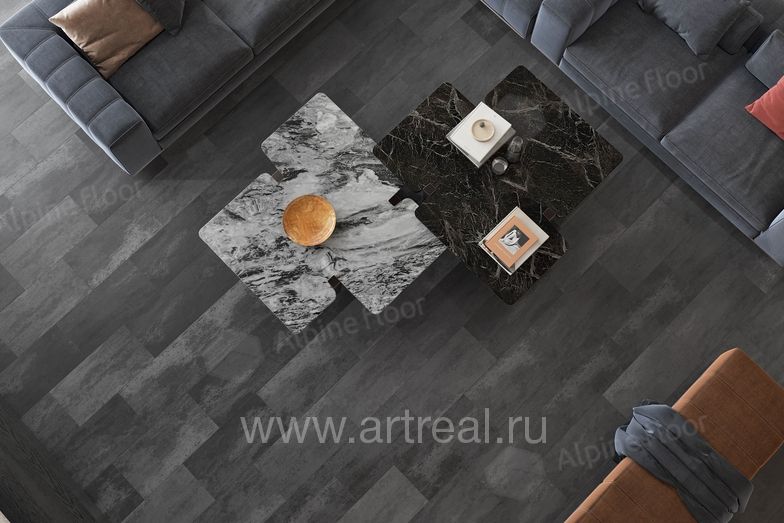 Напольные покрытия Alpine Floor Каменное настроение (Stone Mood в интерьере