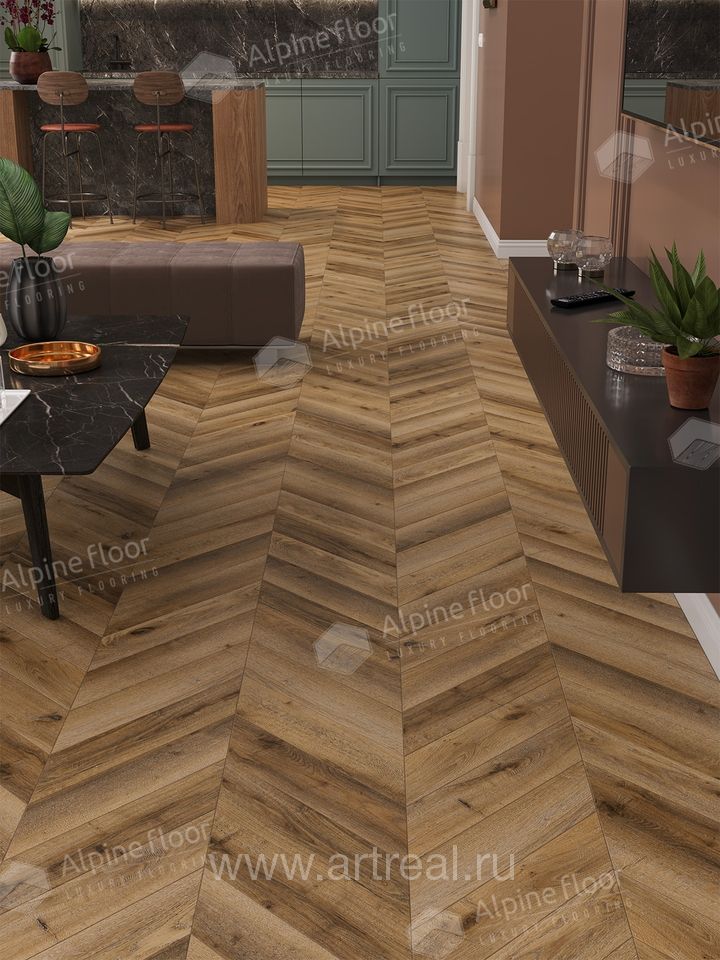 Alpine Floor Арт-Шеврон (CHEVRON ART) Напольные покрытия Alpine Floor Арт-Шеврон (CHEVRON ART) в интерьере