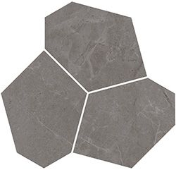 Kerama Marazzi Прованс Марсель настенная плитка Декор наборный серый глянцевый обрезной 26.5*25.5*9