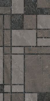 Kerama Marazzi Прованс Марсель настенная плитка Декор микс тёмный глянцевый обрезной 60*119.5*9